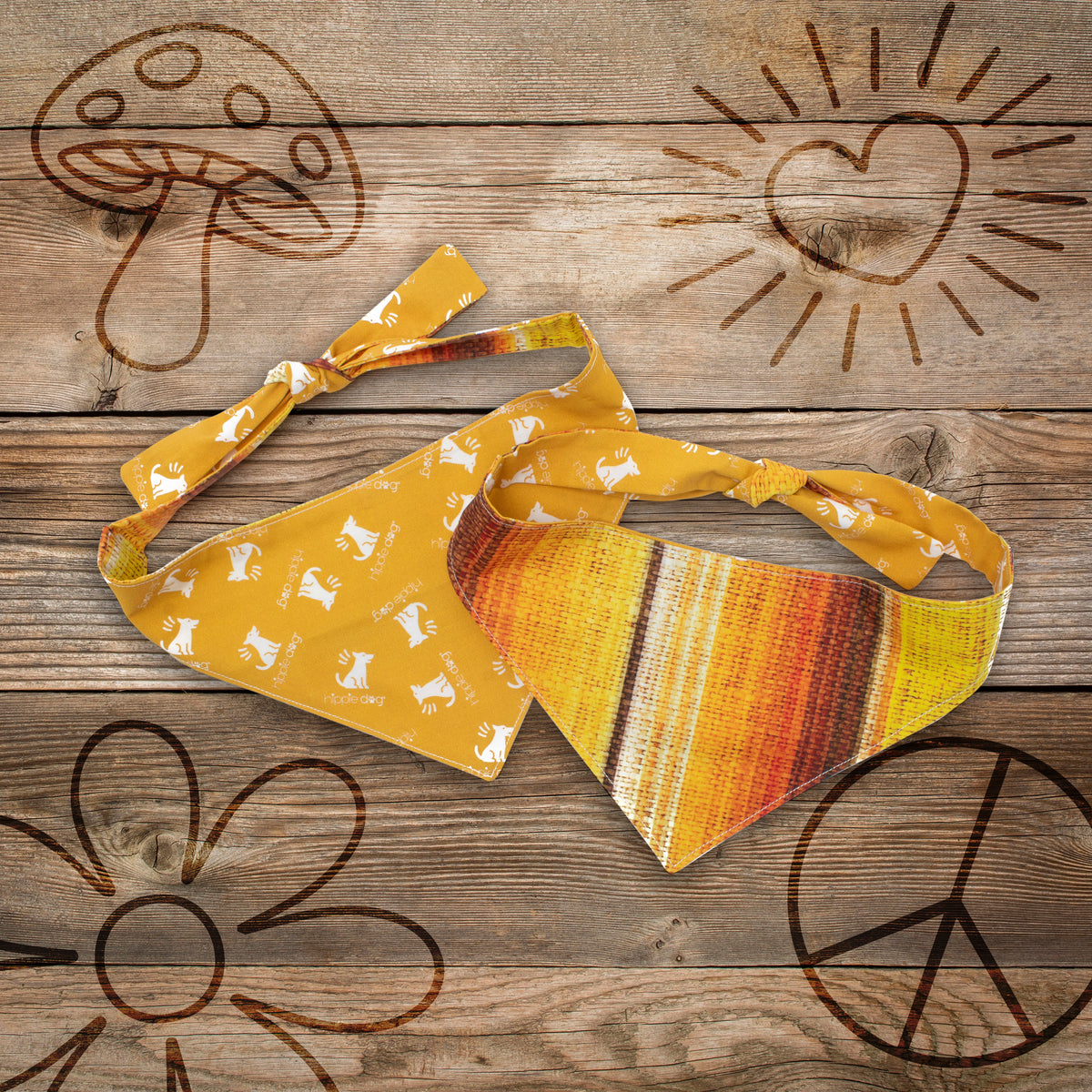 Yippie-Ki-Yay! Easy Tie Dog Bandana