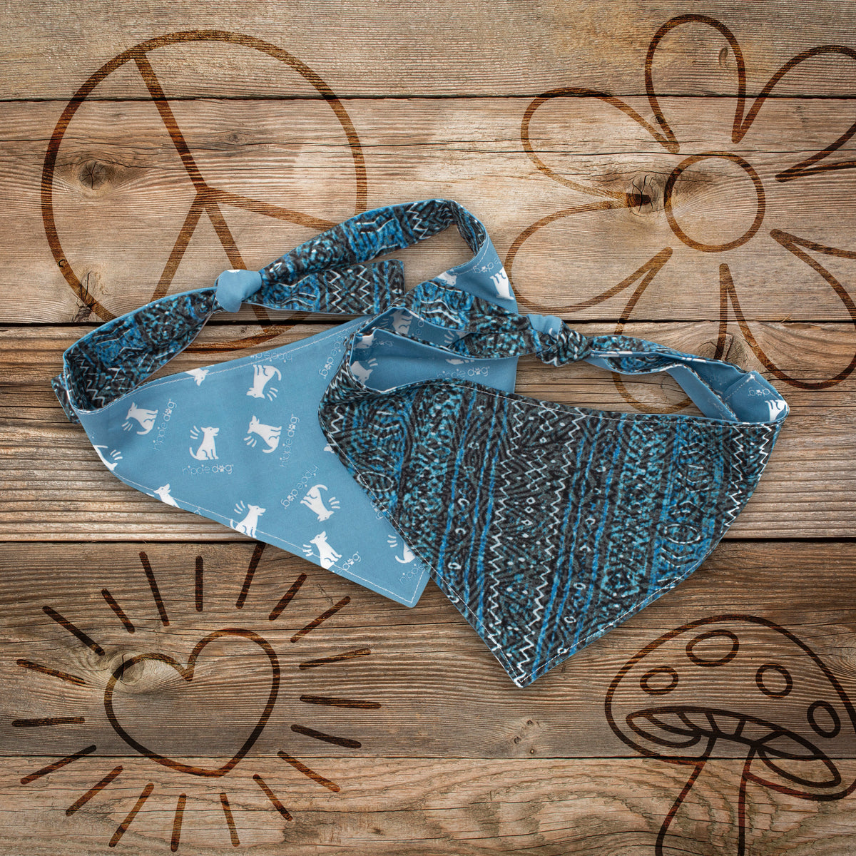 Yippie-Ki-Yay! Easy Tie Dog Bandana